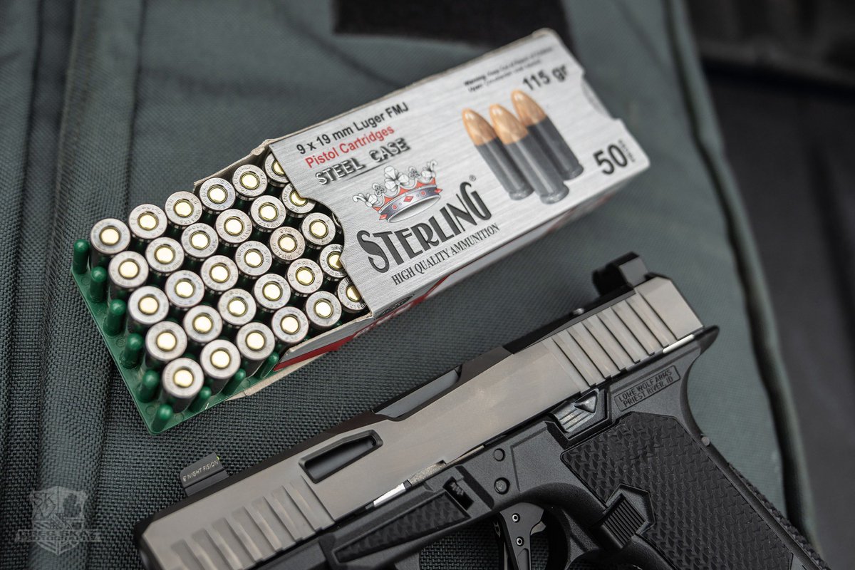 Precision courtesy of our Sterling 115gr ammo. Setting a new standard for excellence on the range.⁠