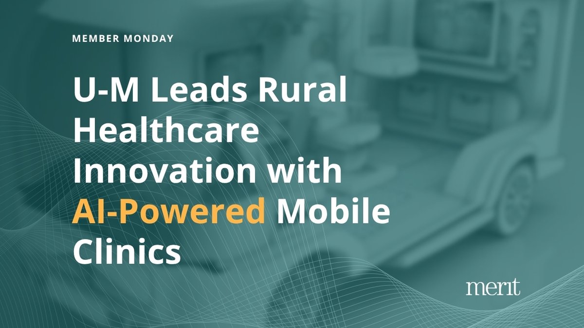 Merit Network (@meritnetwork) on Twitter photo Merit founding member <a href="/UMich/">University of Michigan</a> is developing AI-guided mobile medical clinics with $25M from ARPA-H to bring specialized care directly to rural communities.
Read more here: news.engin.umich.edu/2025/02/bridgi…
#MemberMonday #MeritNetwork #RuralHealthcare #UMich Merit founding member <a href="/UMich/">University of Michigan</a> is developing AI-guided mobile medical clinics with $25M from ARPA-H to bring specialized care directly to rural communities.
Read more here: news.engin.umich.edu/2025/02/bridgi…
#MemberMonday #MeritNetwork #RuralHealthcare #UMich