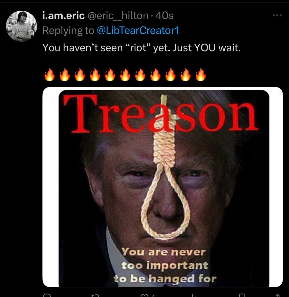 Liberal Tear Creator™ (@libtearcreator1) on Twitter photo . <a href="/SecretService/">U.S. Secret Service</a> <a href="/PamBondi/">Pam Bondi</a> <a href="/FBIDirectorKash/">FBI Director Kash Patel</a>
He thought he couldn’t delete the comment before I screenshot it!
Eric Hilton is in some serious trouble…. . <a href="/SecretService/">U.S. Secret Service</a> <a href="/PamBondi/">Pam Bondi</a> <a href="/FBIDirectorKash/">FBI Director Kash Patel</a>
He thought he couldn’t delete the comment before I screenshot it!
Eric Hilton is in some serious trouble….