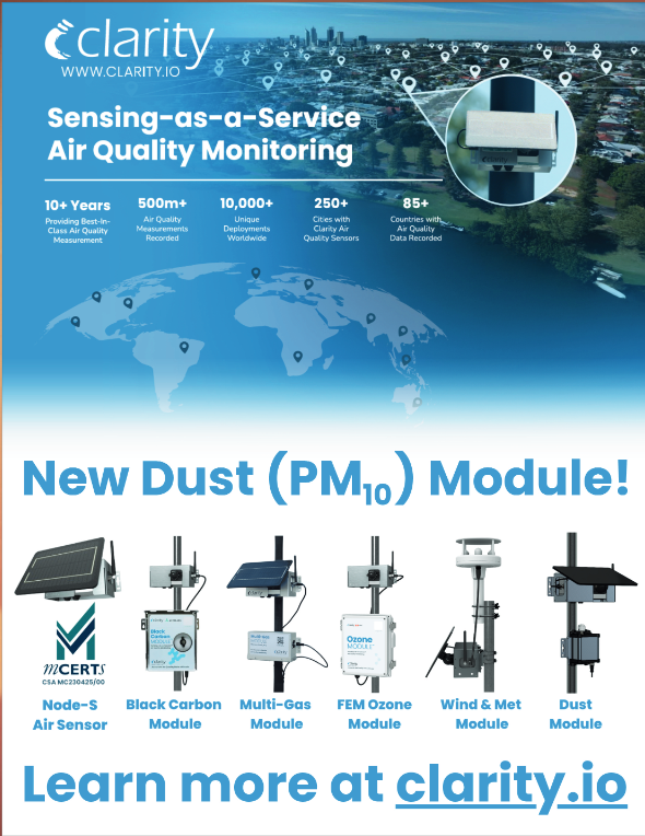 JoinClarity's tweet image. Check out this month's issue of @AirandWaste #Environmental Manager on low-cost #airquality sensors for case studies from @BrightlineDef & @MBUAPCD on Clarity sensors for #community empowerment & monitoring #smoke from #wildfires during #wildfireseason!
awma.org/emcurrentissue