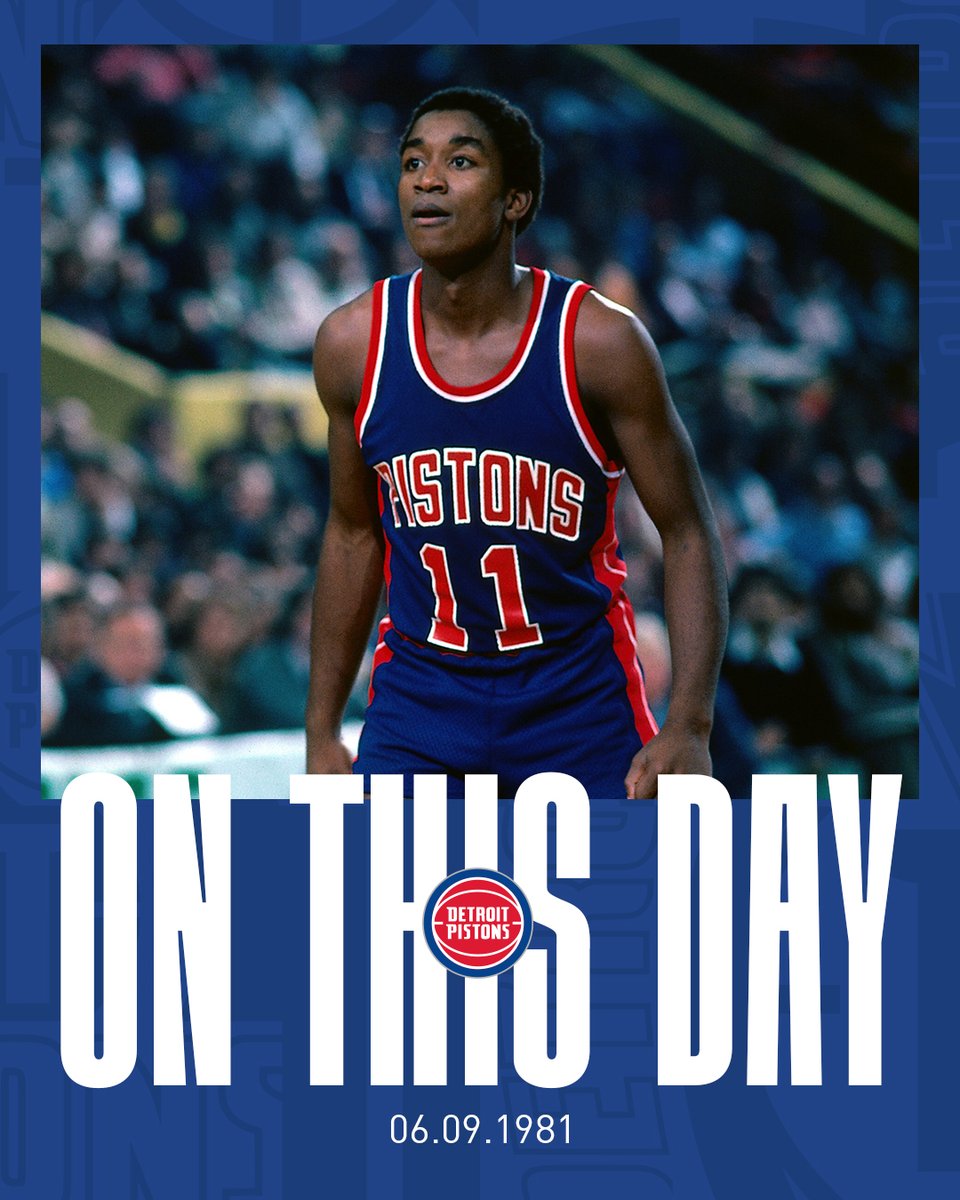 DetroitPistons's tweet image. 4️⃣4️⃣ years ago today, we drafted Isiah Thomas with the second overall pick in the 1981 @NBA Draft. The rest is history.