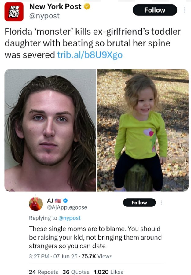 Exhibit #423994 of men not taking accountability: