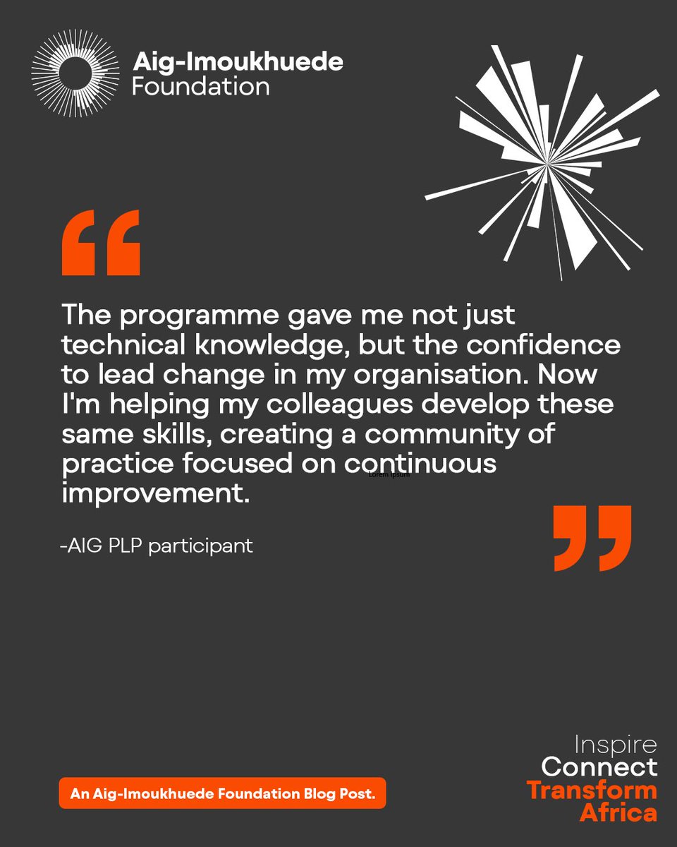 Every year, AIG Public Leaders Programme participants collaborate to create powerful reform projects that tackle real challenges in the public sector.​
Click aigimoukhuedefoundation.org/blog/building-… to learn more.​

#AigImoukhuedeFoundationBlog #AIGPLP