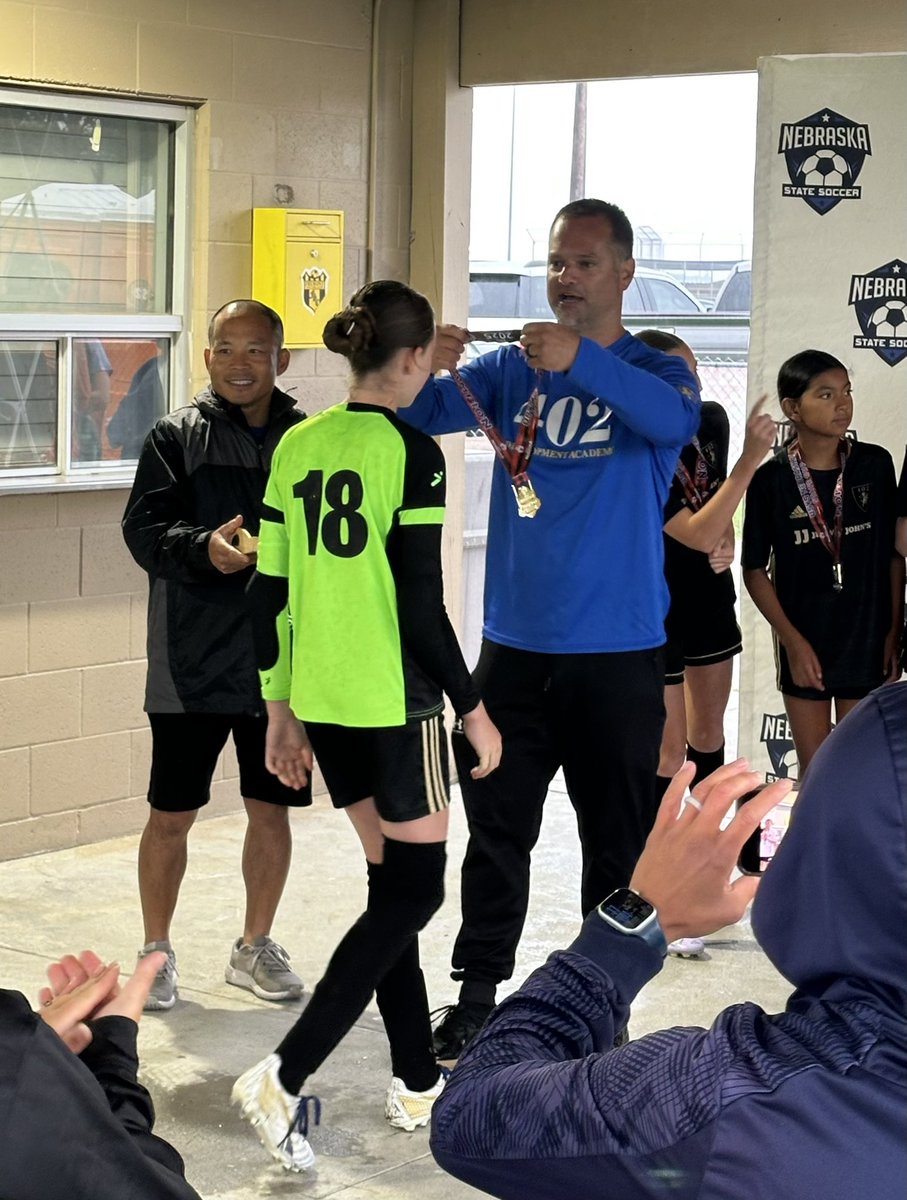 ChadEichenberg1's tweet image. Proud of Emaleigh and her teammates. Captured a State Championship this weekend and will head to Regionals in KC. The goalie box can be stressful but she鈥檚 done a great job. 鈿斤笍馃挌馃