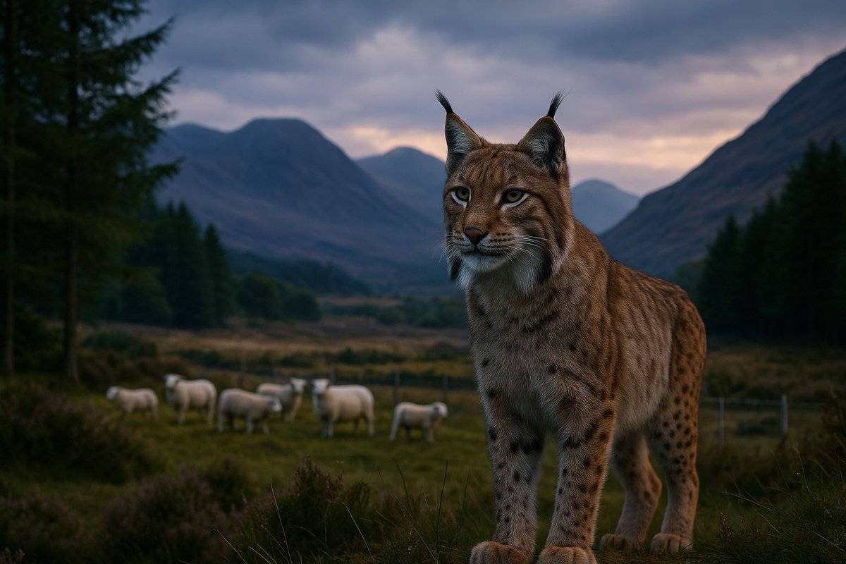 Scotland considers rewilding lynx after 1,300 years. A new plan proposes compensating farmers for livestock losses to support coexistence. Will the Highlands welcome back their ghost cat?  bigcatrescue.org/conservation-n… 🐾 #LynxToScotland #Rewilding #BigCatRescue