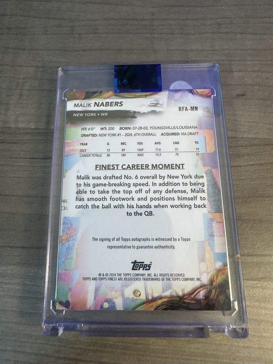 FaxzCards's tweet photo. @ILOVECOLLECTIN1 @ADBallcards @C4RDL0TK1NG Malik Nabers /99   $140 https://t.co/reOfAnqGHZ