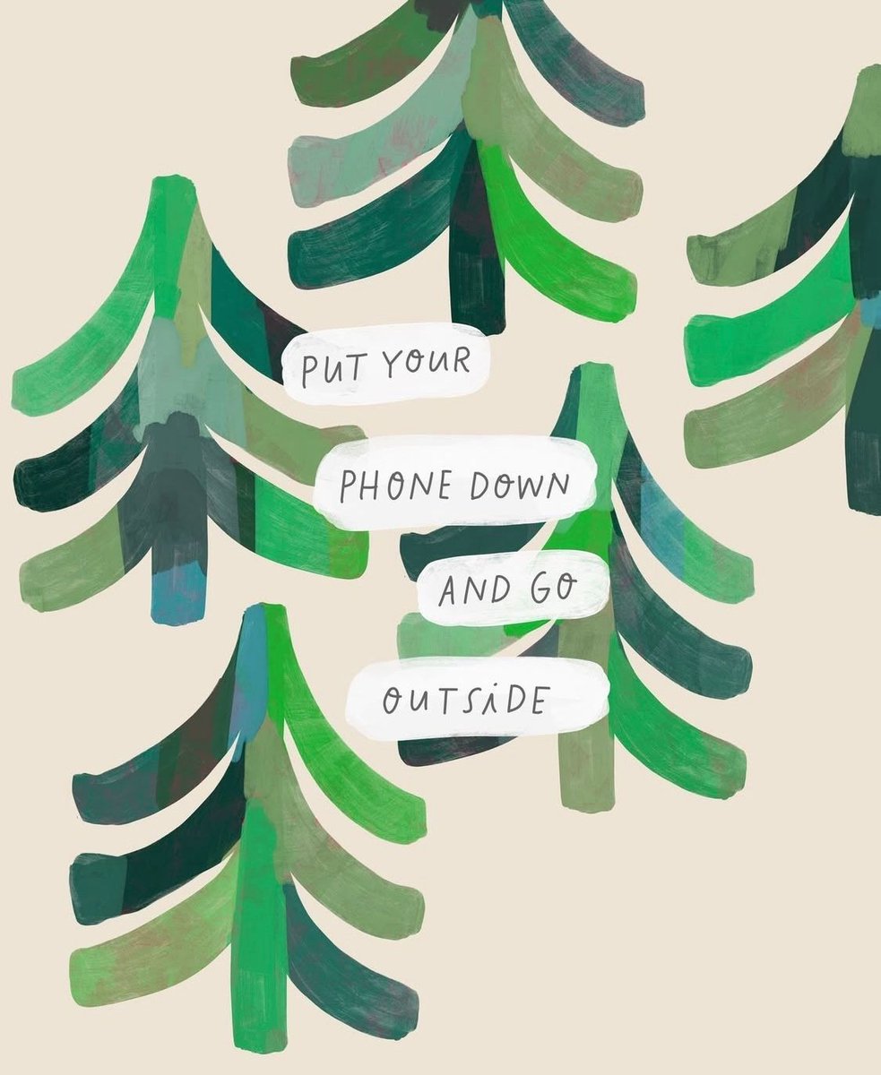 It often helps to just put your phone down and go outside

Image: instagram.com/vicky_barone