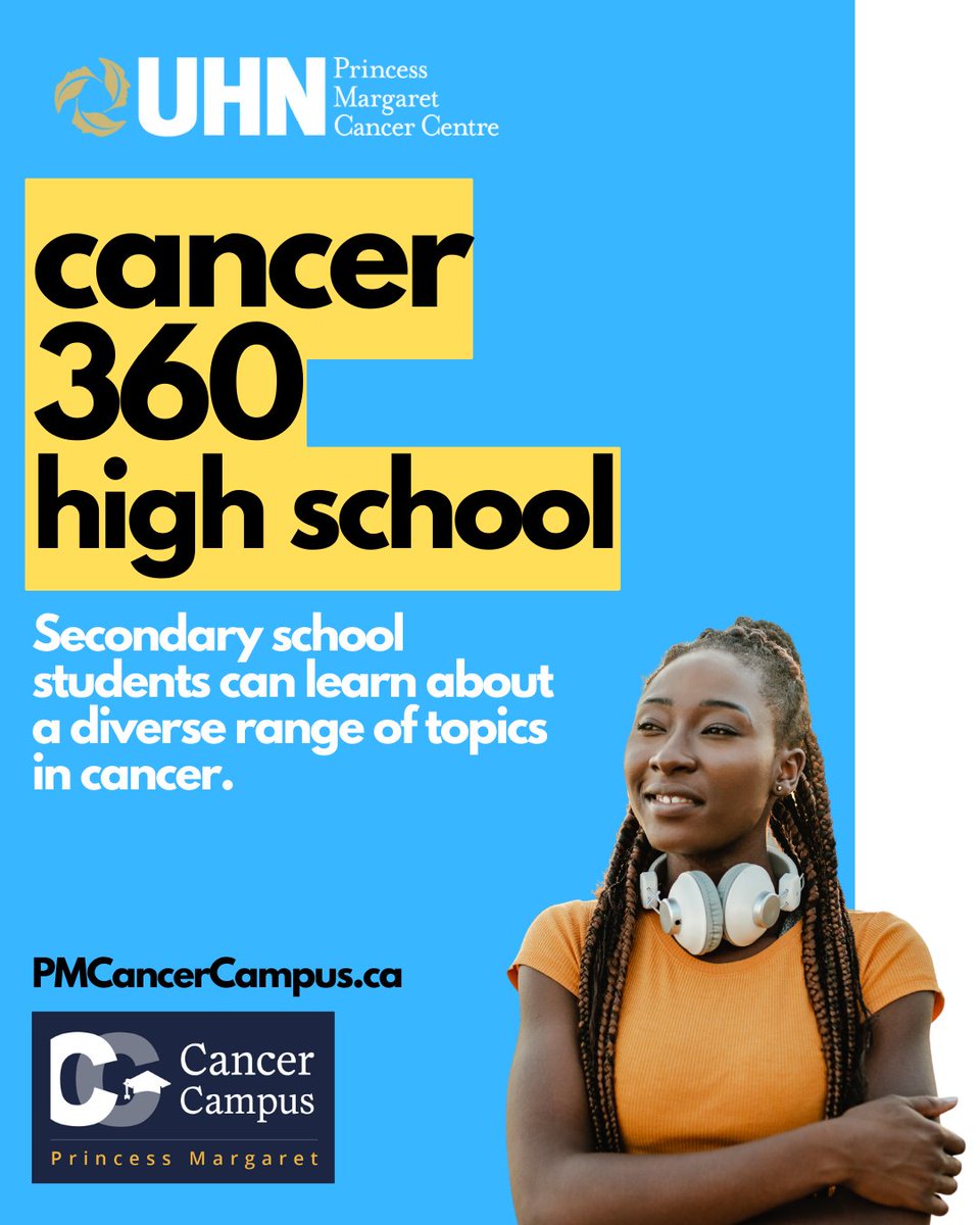 PMCancerEdu's tweet image. School's out, but you can keep learning! The free Cancer 360: High School course is a great way to learn about a diverse range of topics in cancer from experts at @pmcancercentre. pmcancercampus.ca/local/coursein…