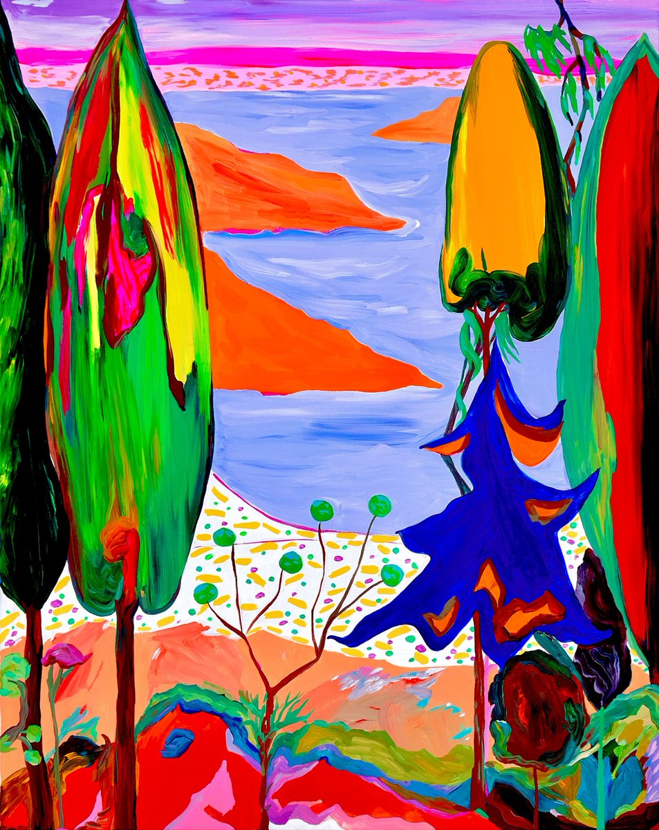 Özlem #Thompson (@ozlemsorluthompson) •Reflections Of Existence, Cote d'Azur• #WomensArt #ArtByWomen #WomenArtists