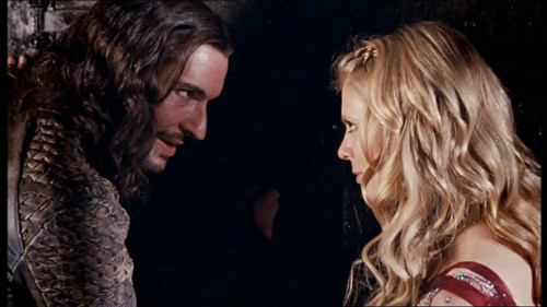 ELizarduy's tweet photo. I finished season 3 of #Merlin last week. I'm going to miss this hot psychotic duo. 🥵
I wish they'd kept Tom Ellis around a bit longer, he had a great chemistry with Emilia Fox.
#Morgause 
#Cenred https://t.co/7y5z1Rwe5f