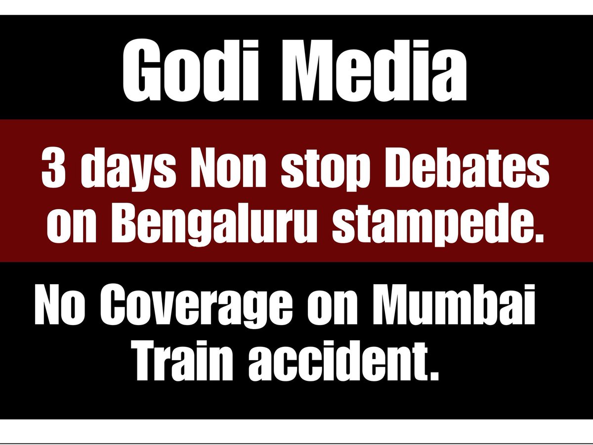 rohankumar4601's tweet photo. Lives of people of Banglore matters to Media

But lives of people of Mumbai doesn’t matter to Media.

Does anyone know why? 

#MumbaiTrainAccident https://t.co/mdKR7M4BeY