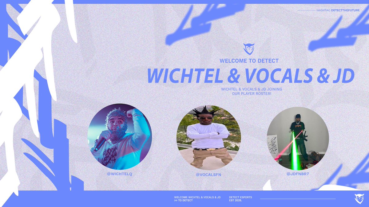 🚀 The future is now! 

Our Future Team continues to grow - and today we're bringing 3 new Players into the game! 🎮

Welcome <a href="/wichtelq/">wichtelq</a> &amp; <a href="/VocalsFN/">Vocals</a> &amp; <a href="/jdfnbr7/">jdfnr7</a>