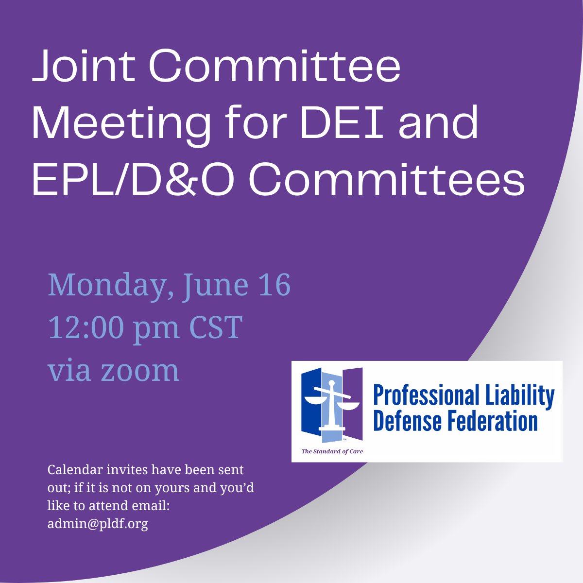 PLDF1's tweet image. Join us next week for the PLDF's Joint Committee Meeting!