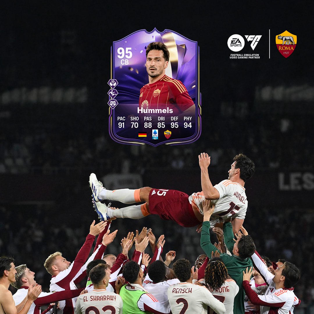 AS Roma (@officialasroma) on Twitter photo Giù il cappello per una carriera leggendaria 🎩👏
Mats #Endofanera disponibile ora su #FC25!
<a href="/EASPORTSFC/">EA SPORTS FC</a> <a href="/easportsfcit/">EA SPORTS FC ITA</a>
#ASRoma Giù il cappello per una carriera leggendaria 🎩👏
Mats #Endofanera disponibile ora su #FC25!
<a href="/EASPORTSFC/">EA SPORTS FC</a> <a href="/easportsfcit/">EA SPORTS FC ITA</a>
#ASRoma