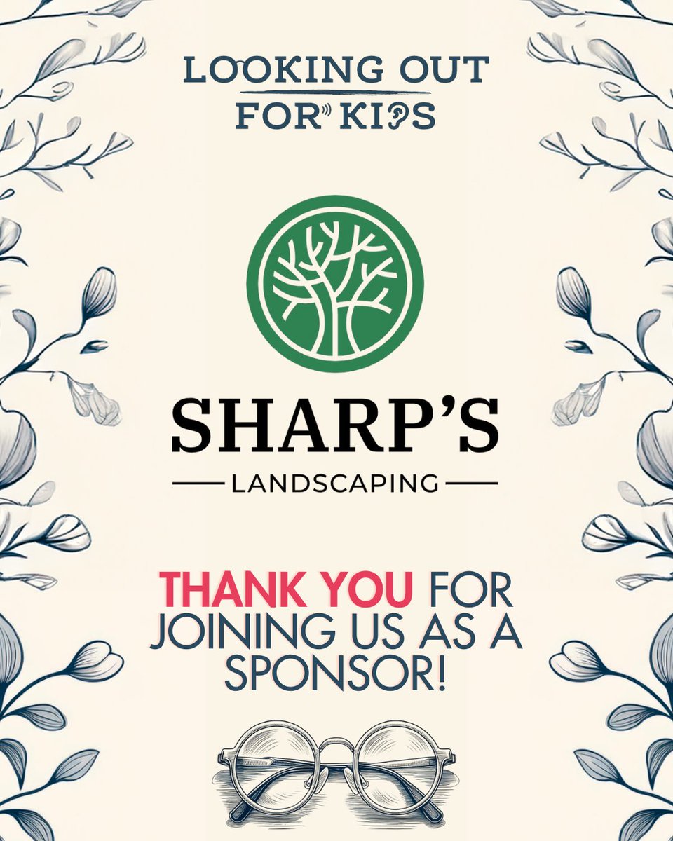 Thank you to Sharp's Landscaping for joining us as a Bronze Sponsor for this year's Looking Out for Kids fundraiser!

Purchase tickets, become a sponsor, and learn more about this year's event: ow.ly/j54y50VXqCG

#salusuhealth #communityoutreach #fundraiser #LOFK