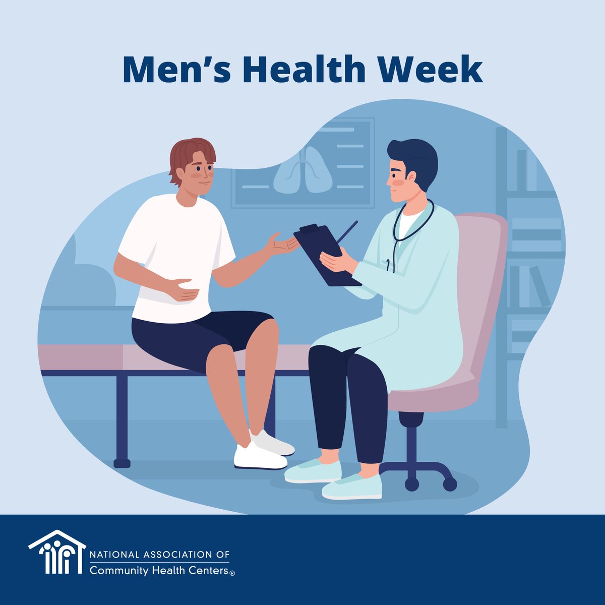 California Primary Care Association (@cpca) on Twitter photo Men’s Health Week is an opportunity to encourage men to seek regular medical advice and early treatment for disease and injury. Your local Community Health Center offers high-quality, comprehensive health care for all. Men’s Health Week is an opportunity to encourage men to seek regular medical advice and early treatment for disease and injury. Your local Community Health Center offers high-quality, comprehensive health care for all.