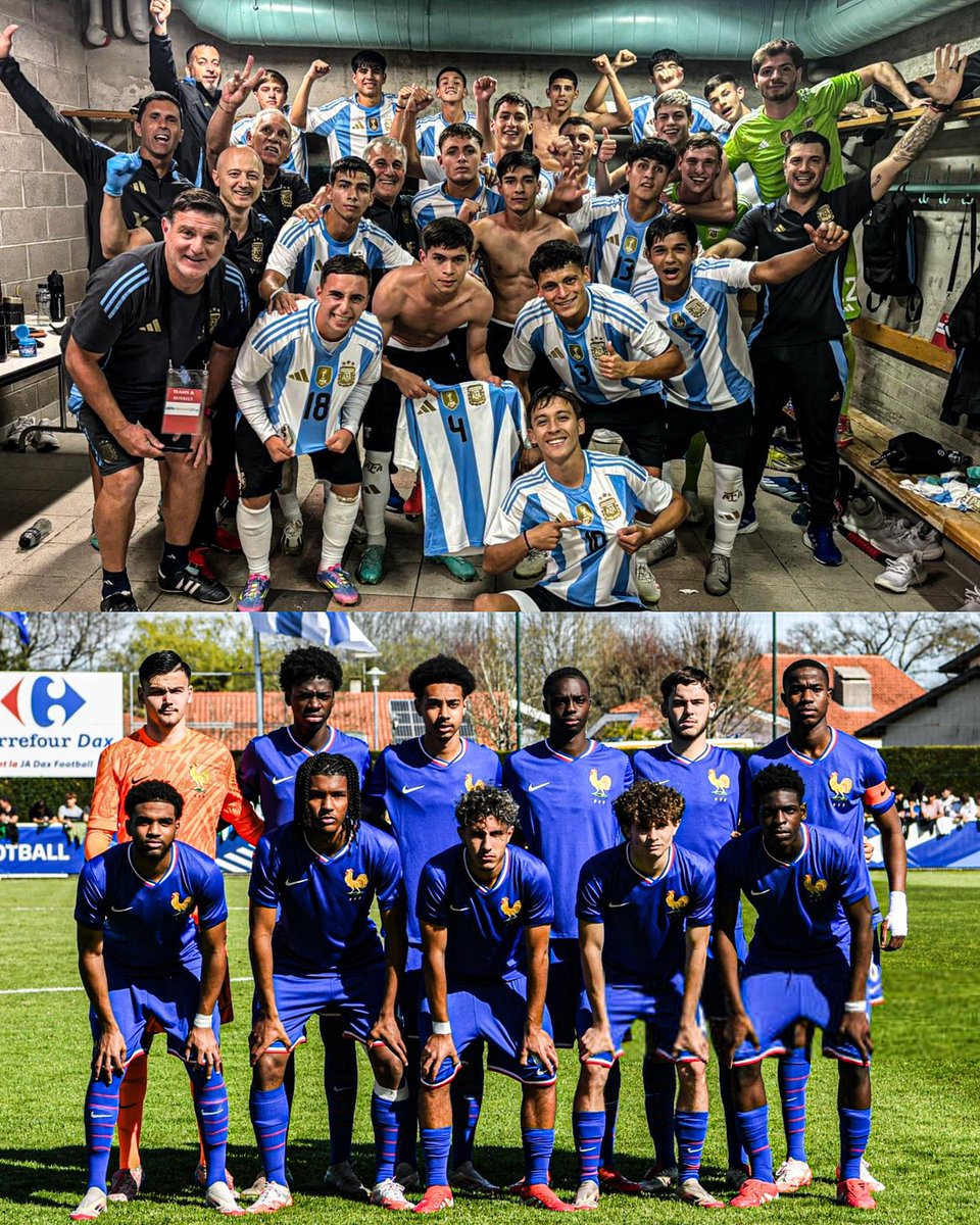 🌟🇦🇷 El SUB-20 DEL ASCENSO de Argentina le ganó al SUB-18 de FRANCIA por PENALES en la UEFA Friendship Cup.

‼️ El combinado de Francia está tasado en más de 20 MILLONES DE EUROS, con jugadores que ya tienen contrato profesional y que han debutado en LIGUE 1.

⚠️ Argentina formó
