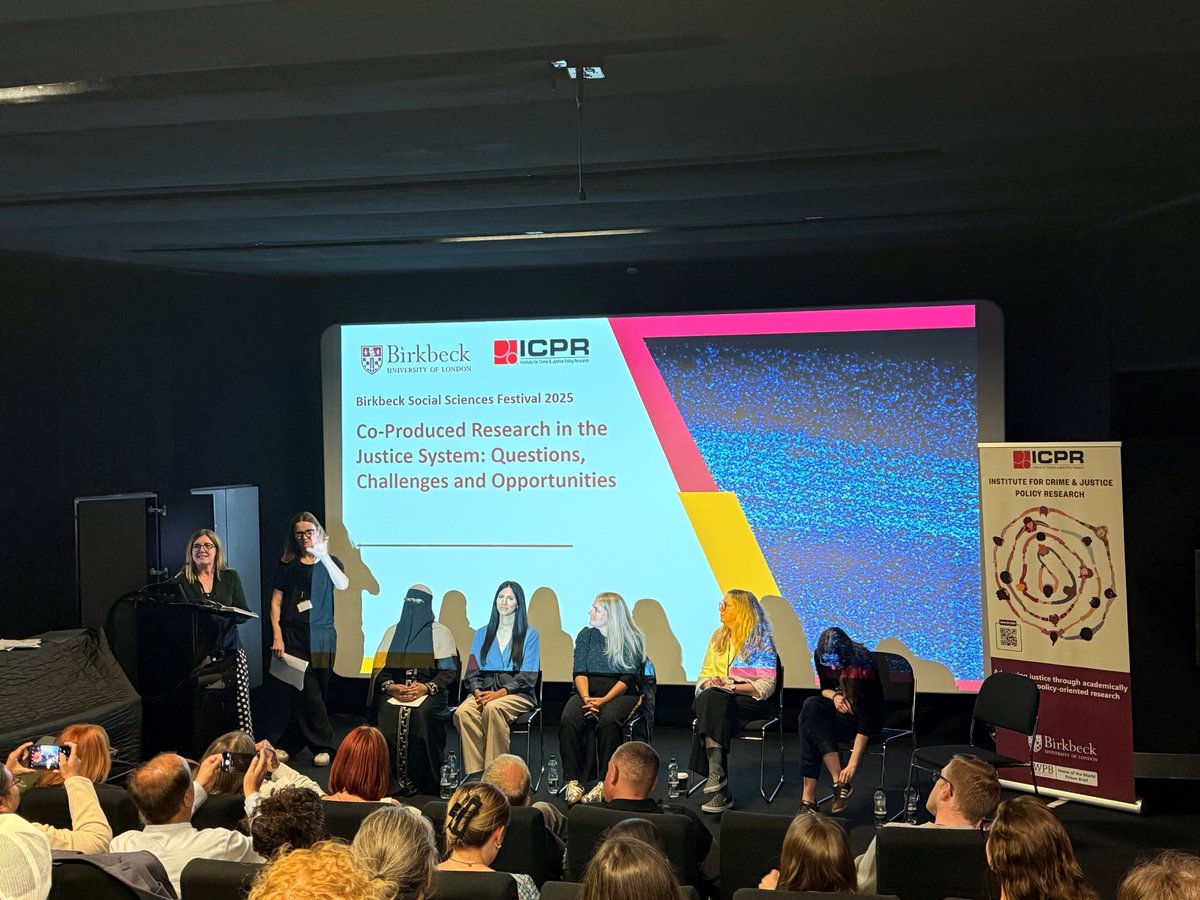 This evening ICPR colleagues are presenting at the fifth event of the Social Sciences Festival 2025: “Co-produced Research in the Justice System: Questions, Challenges and Opportunities”.