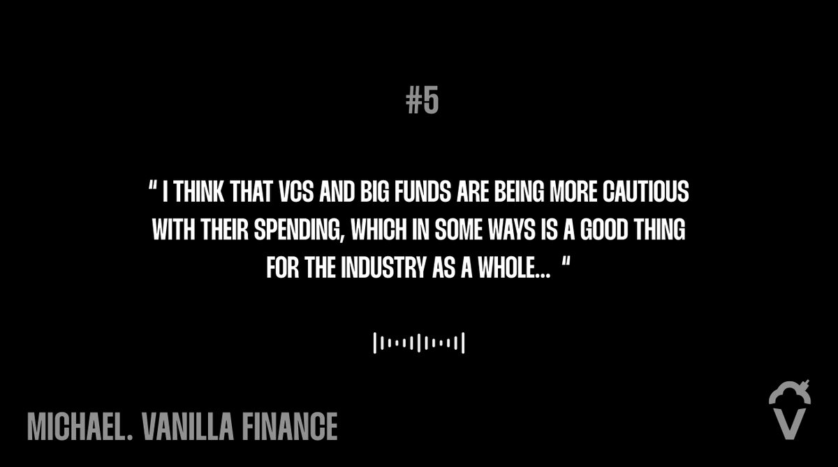 6/

From his experience as founder

<a href="/mikesjcameron/">Michael Cameron</a> from <a href="/VanillaFinance/">Superp (Formerly Vanilla Finance)</a> believes raising capital in crypto has evolved

Today’s VCs demand users, volume, and traction, making it harder to close deals

However, a strong vision and narrative alignment can open doors