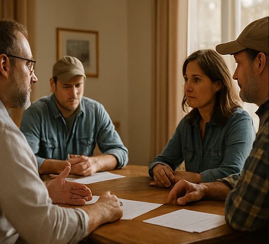 TPBAnow's tweet photo. Farm. Family. Finances. When all are on the line, decisions get tough.
At Transition Point, we work early to prevent breakdowns—but if you’re already in conflict, our trained mediators can help.
You’re not alone. Let’s talk.

https://t.co/jAPNg8LXeR
#FarmSuccession #AgMediation https://t.co/jllAaKDJyH