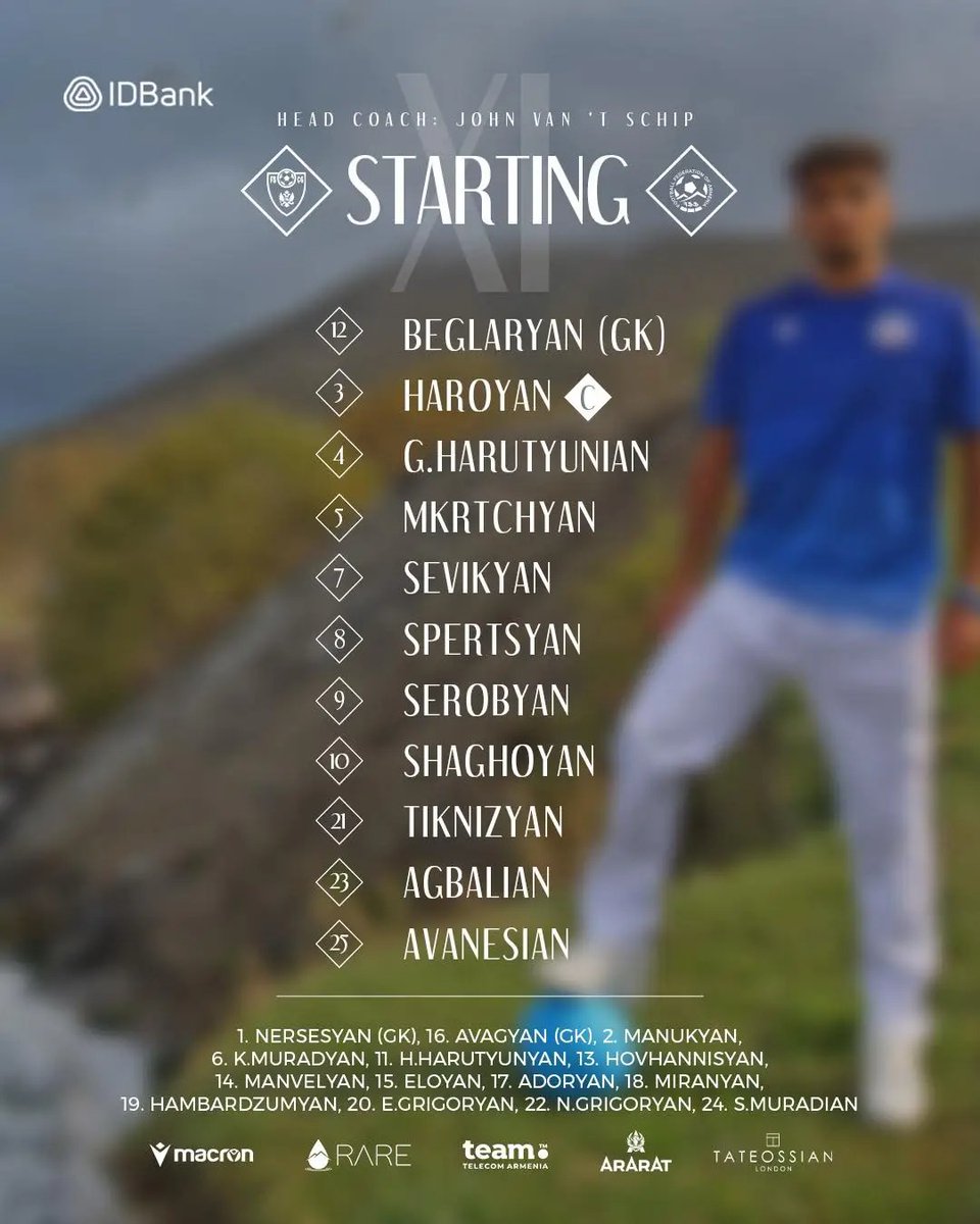 STARTING XI 🆚 🇲🇪
#MNEARM | #havaqakan