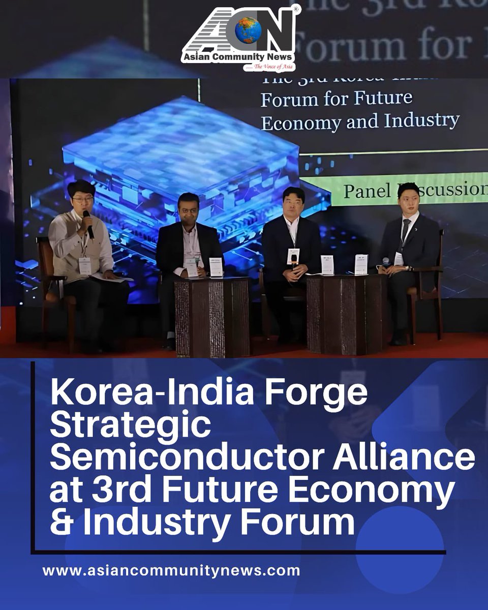 skahuja13's tweet image. Strengthening Tech Ties! ๐ฎ๐ณ๐ค๐ฐ๐ท
India and South Korea just took a giant leap in the semiconductor space at the 3rd KoreaโIndia Future Economy & Industry Forum in New Delhi! ๐๏ธ๐ก
#SemiconductorRevolution#KoreaIndiaPartnership #TechForum2025
Read more ๐๐ป
asiancommunitynews.com/korea-india-foโฆ