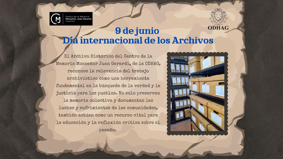 9 de Junio – Día Internacional de los Archivos