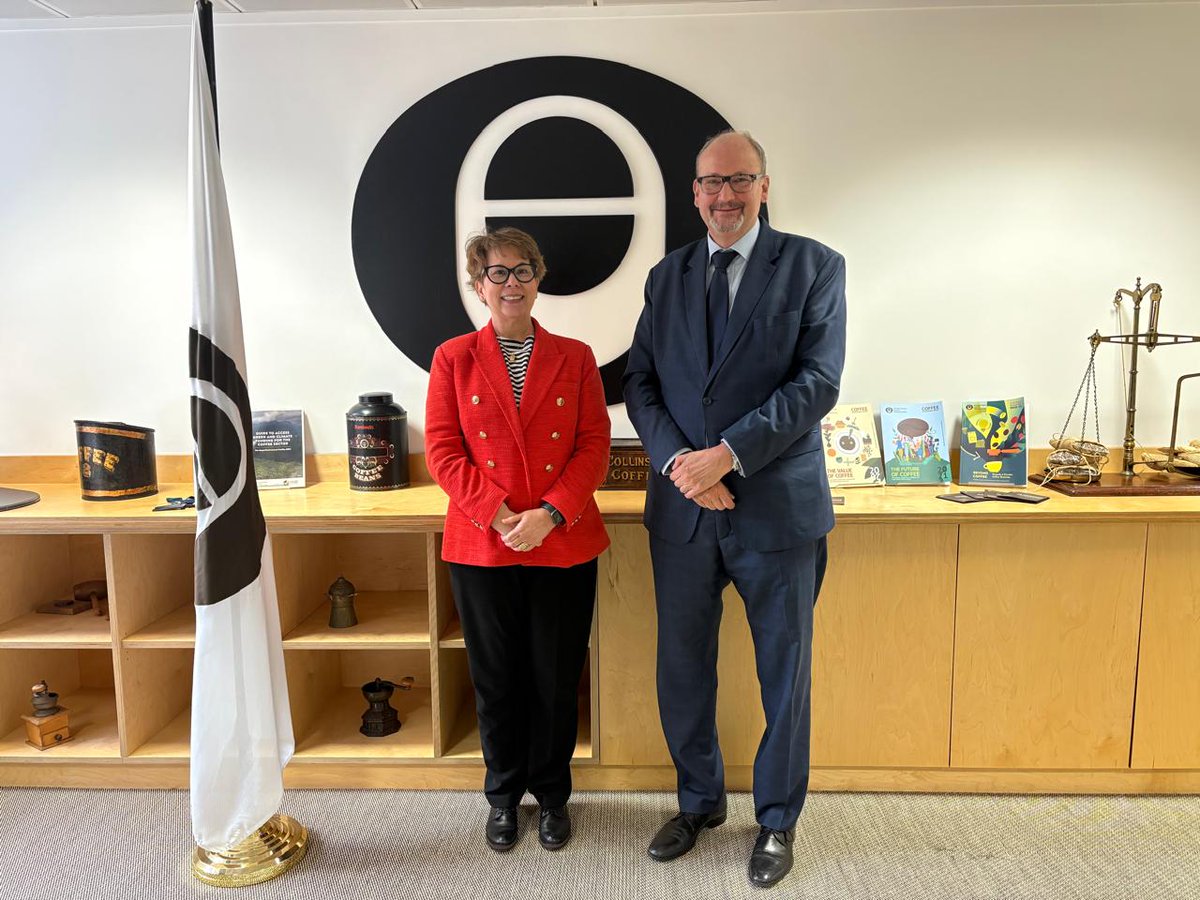 ICOCoffeeOrg's tweet image. Our ED and Michel Arrion, Executive Director of the International Cocoa Organization, convened at the ICO headquarters in London for strategic discussions on strengthening collaboration between the two organisations.