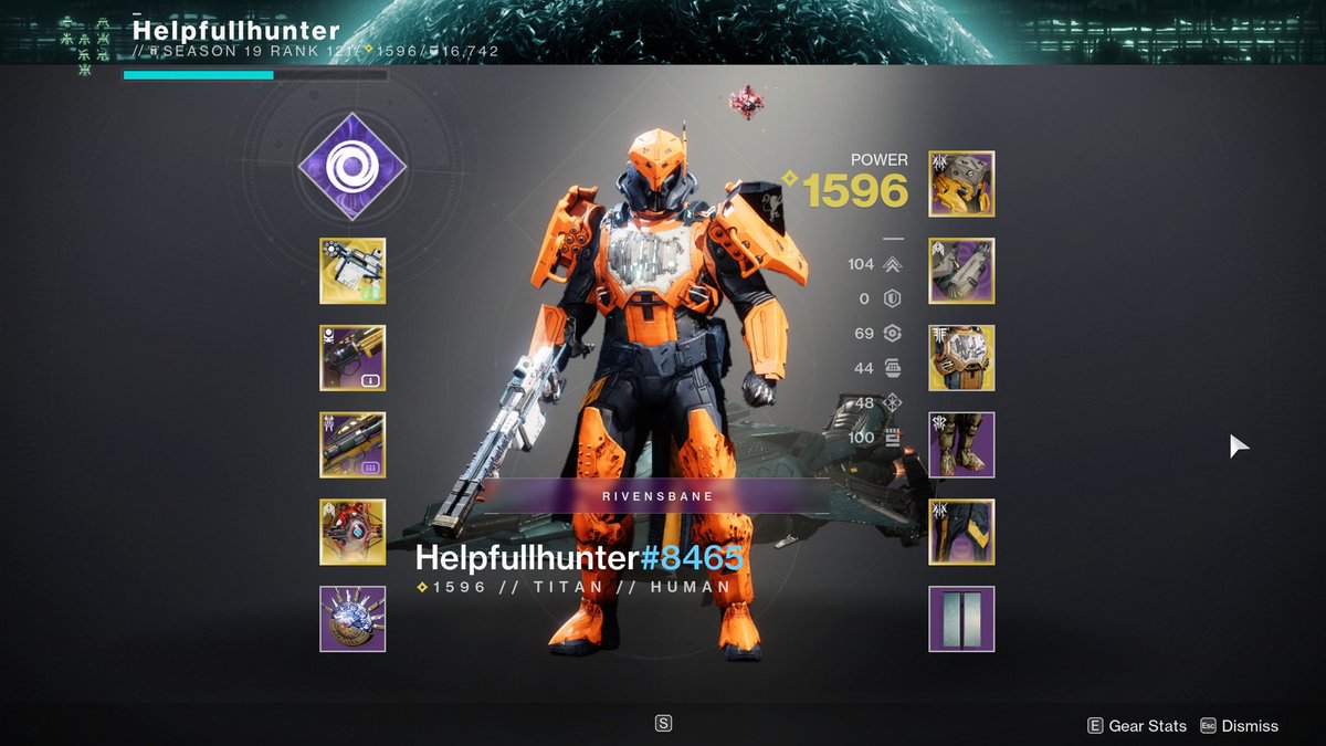 Helpfullhunter's tweet image. Is my armor still going to be good with the new edge of fate stat system?