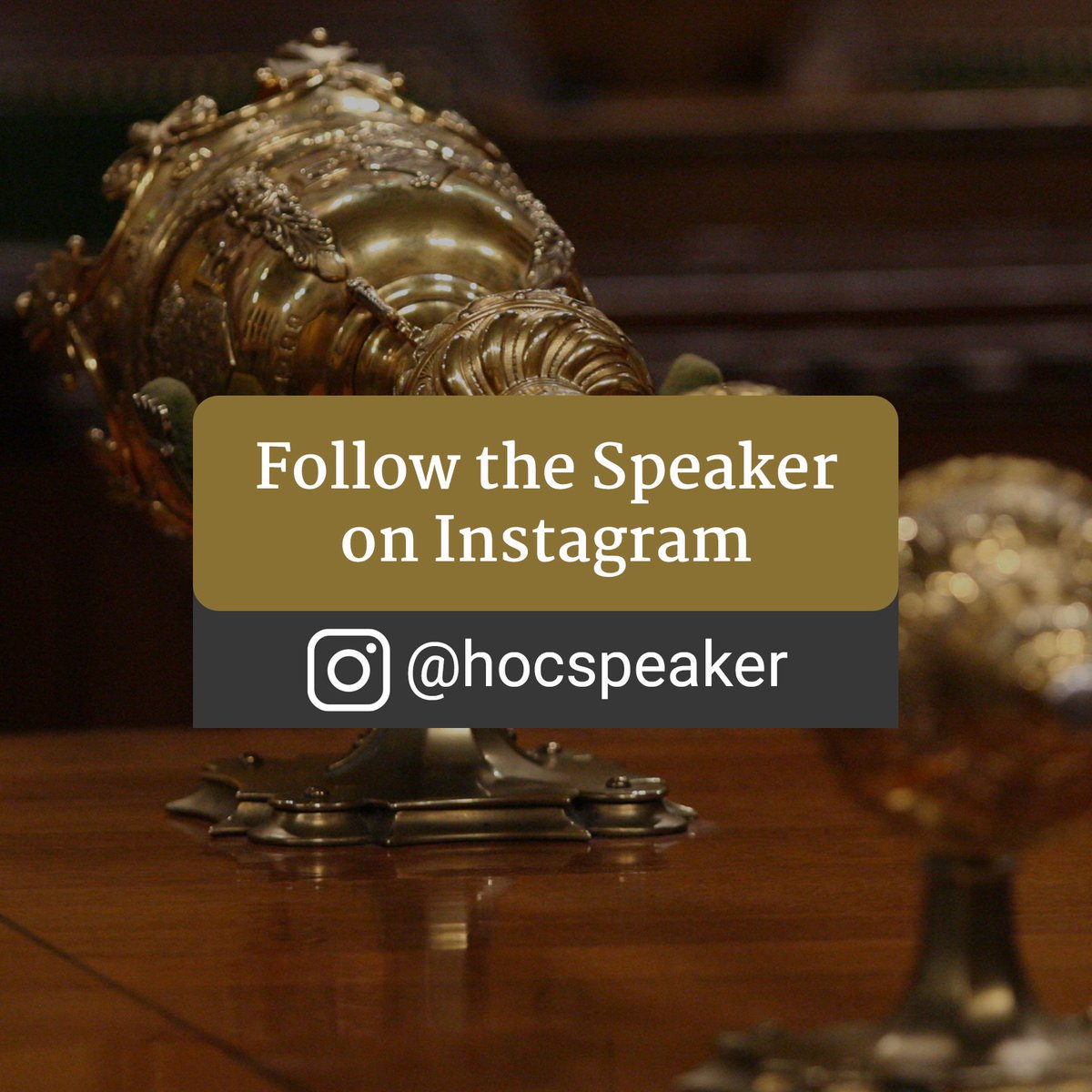 Follow the Speaker on Instagram: <a href="/HoCSpeaker/">Speaker of the HoC</a>