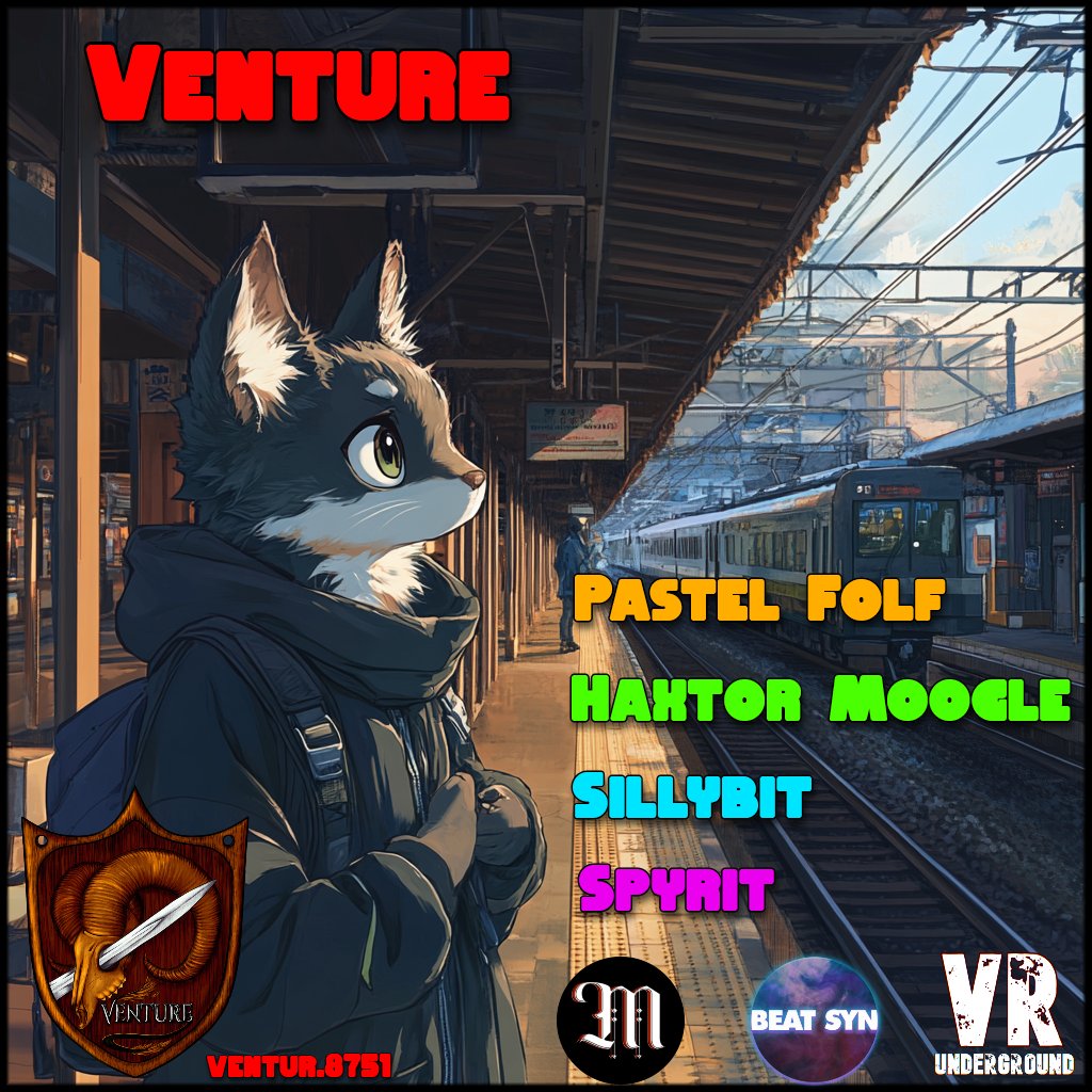 Tonight we Venture!

Doors at 6pm PDT

We are officially within our own club space in VRU. 

Join the group to join the event &lt;3 vrc.group/VENTUR.8751