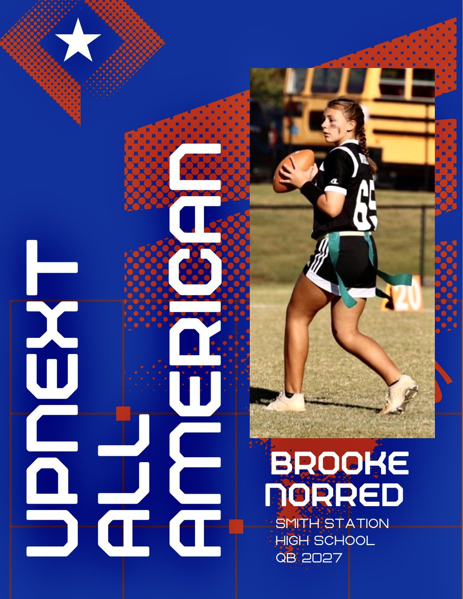 Brooke Norred QB 2027 Smith Station HS. Will be playing in the UPNEXT ALL AMERICAN GAME August 2, 2025 #UPNEXT