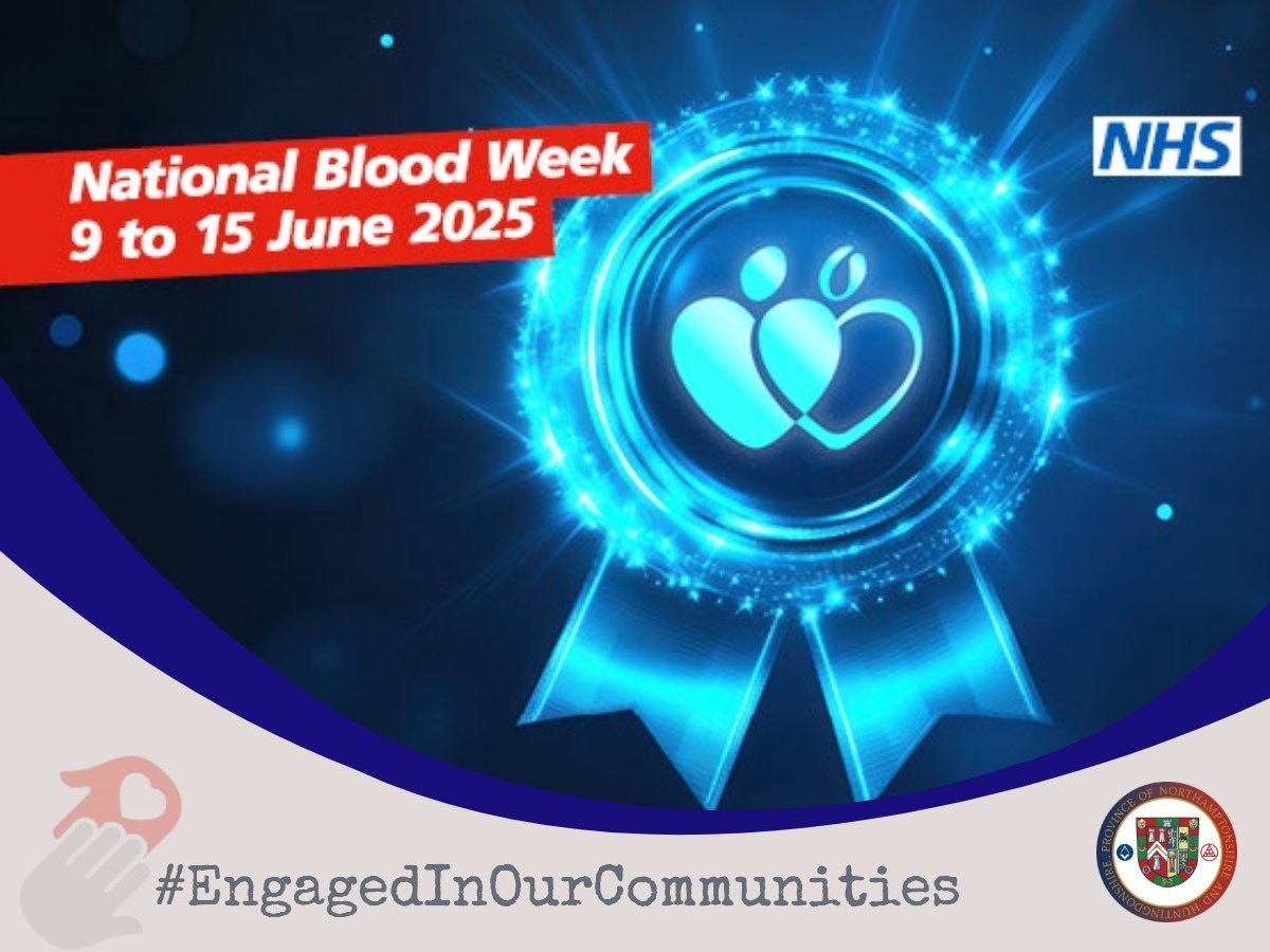 NorthantsHuntsMasons (@nhmasons) on Twitter photo In National Blood Week and to help ever increasing national demand, we’re delighted to be supporting the National Blood Service you can book by visiting my.blood.co.uk
#NationalBloodWeek
#GiveBlood
#EngagedInOurCommunities
<a href="/nationalblood/">national blood</a>
<a href="/UGLE_GrandLodge/">United Grand Lodge of England</a> In National Blood Week and to help ever increasing national demand, we’re delighted to be supporting the National Blood Service you can book by visiting my.blood.co.uk
#NationalBloodWeek
#GiveBlood
#EngagedInOurCommunities
<a href="/nationalblood/">national blood</a>
<a href="/UGLE_GrandLodge/">United Grand Lodge of England</a>