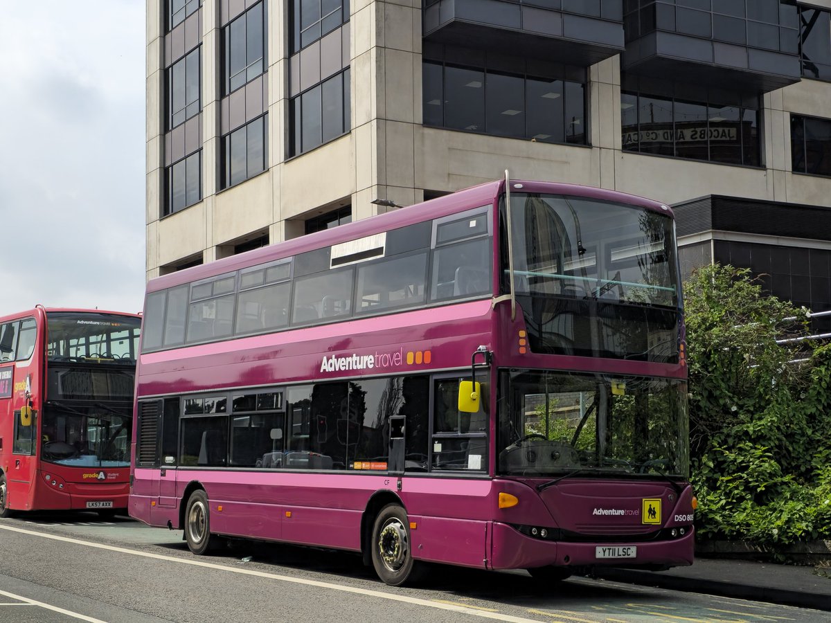 A selection of Cardiff Bus and Adventure Travel vehicles seen this morning around Cardiff city centre.
