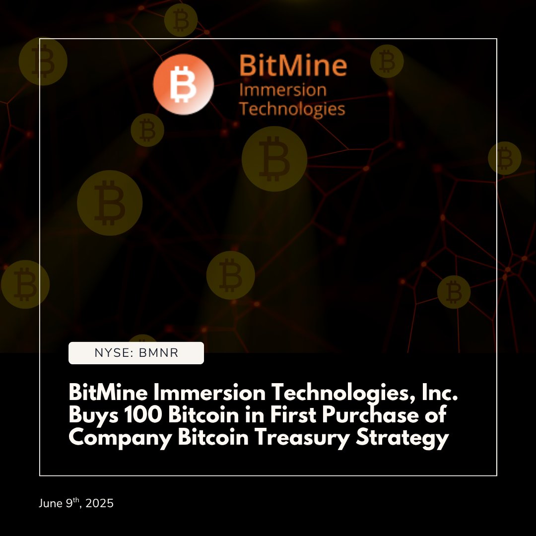We are excited to make our first open market purchase of Bitcoin, and  expect to make more Bitcoin purchases moving forward.” - Jonathan Bates,  CEO Click to read about our recent $BTC