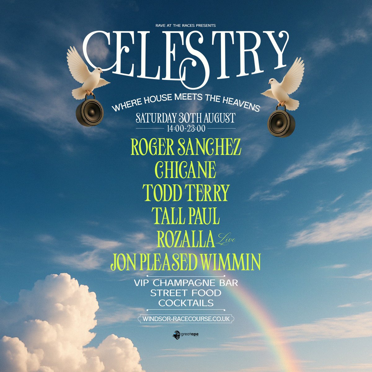 Chicane // Nick B (@nickchicane) on Twitter photo Guys I’ll be playing at Windsor Racecourse for Celestry on Saturday 30th August. This one’s going to be special! 😎 Under starters orders!
<a href="/raveatheraces/">RAVEATTHRRACES</a> <a href="/WindsorRaces/">Windsor Racecourse</a>
Tickets > skiddle.com/whats-on/Sloug… Guys I’ll be playing at Windsor Racecourse for Celestry on Saturday 30th August. This one’s going to be special! 😎 Under starters orders!
<a href="/raveatheraces/">RAVEATTHRRACES</a> <a href="/WindsorRaces/">Windsor Racecourse</a>
Tickets > skiddle.com/whats-on/Sloug…