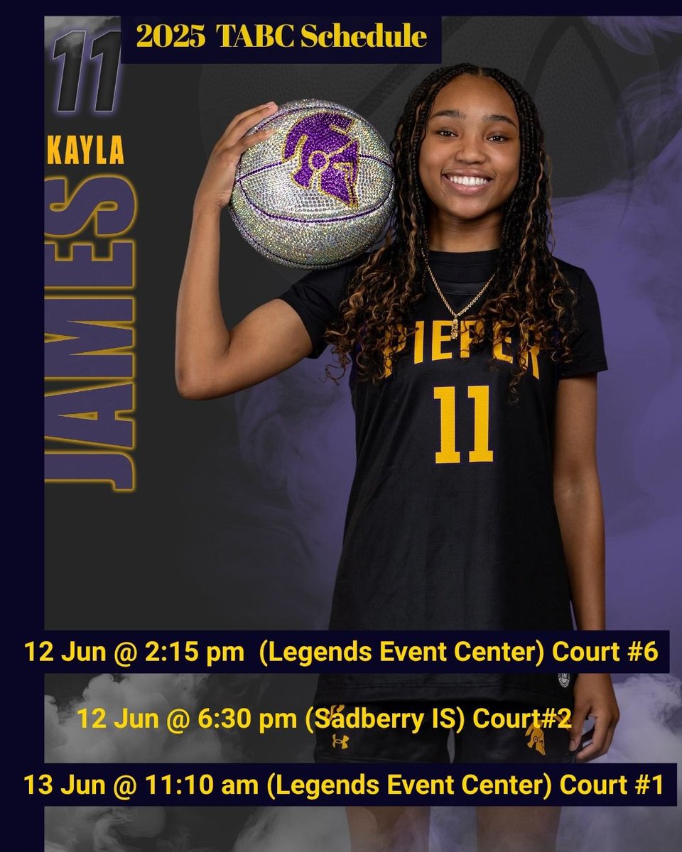 Kayla James (@kaylajames02) on Twitter photo Excited to get back on the court with my team. Come watch me and my Pieper High School teammates at TABC 2025! Weโve been grinding and are ready to shine. Donโt miss it. <a href="/Tabchoops/">๐๐ผ๐ฝ๐พ๐๐</a> <a href="/piepergrlshoops/">Pieper HS Girls Basketball</a> Excited to get back on the court with my team. Come watch me and my Pieper High School teammates at TABC 2025! Weโve been grinding and are ready to shine. Donโt miss it. <a href="/Tabchoops/">๐๐ผ๐ฝ๐พ๐๐</a> <a href="/piepergrlshoops/">Pieper HS Girls Basketball</a>