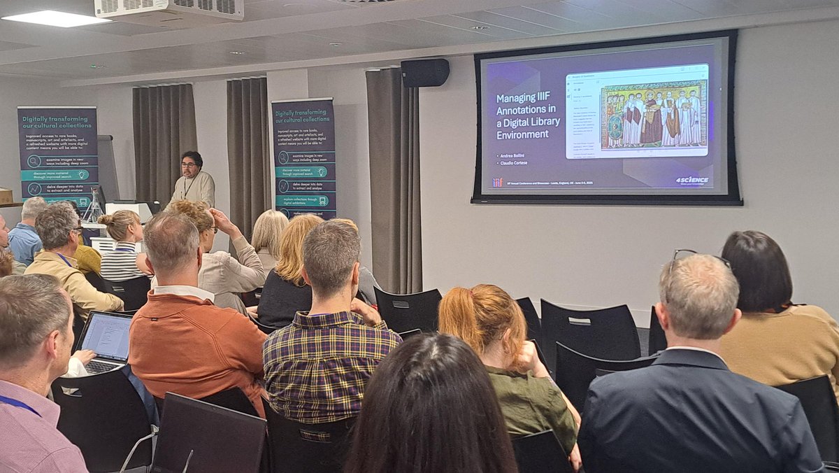 4Science (@4scienceit) on Twitter photo Great experience at the <a href="/iiif_io/">IIIF</a> conference in Leeds!
Many great #presentations & interesting #discussions
We are very proud to actively support this great #community
🔜 Next up?
<a href="/OpenRepos/">OpenRepositories</a> conference in Chicago! We will see you there!
<a href="/dspacetweets/">DSpace Community</a>
#Innovation #Openness Great experience at the <a href="/iiif_io/">IIIF</a> conference in Leeds!
Many great #presentations & interesting #discussions
We are very proud to actively support this great #community
🔜 Next up?
<a href="/OpenRepos/">OpenRepositories</a> conference in Chicago! We will see you there!
<a href="/dspacetweets/">DSpace Community</a>
#Innovation #Openness