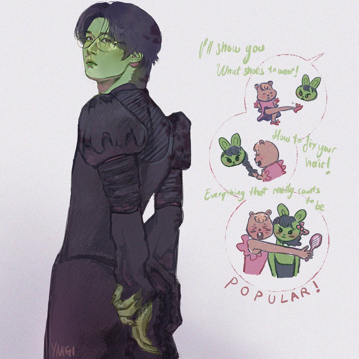 Lee Know is Elphaba #LEEKNOW #wicked