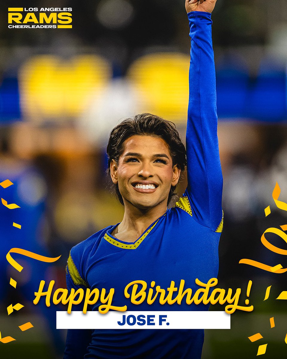 LARamsCheer's tweet image. Happy Birthday Jose! 🥳