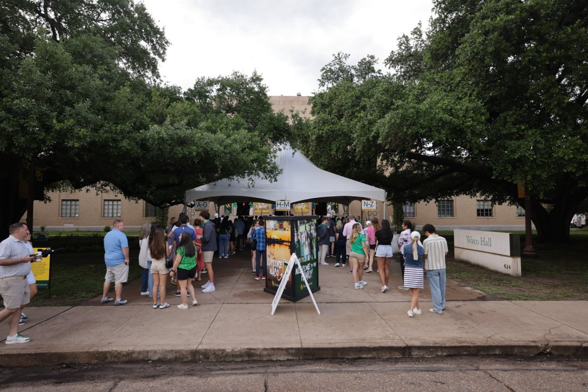Baylor Orientation/Line Camp is officially underway! 🐻💚💛

Welcome to campus, #BU29!