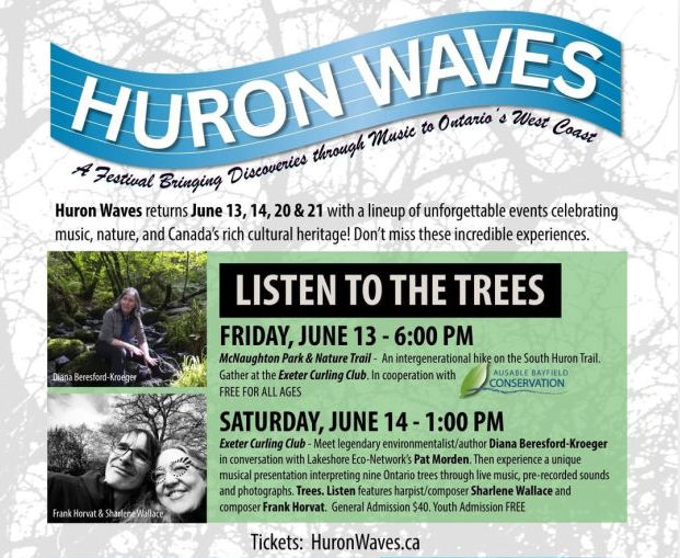 Excited to head to Huron County this Saturday! I’ll be joining my friend and harpist Sharlene Wallace as she performs our music for harp and electronics. Dr. Diana Beresford-Kroeger will also be there!

Join us! 🌿🎶
👉 huronwaves.ca