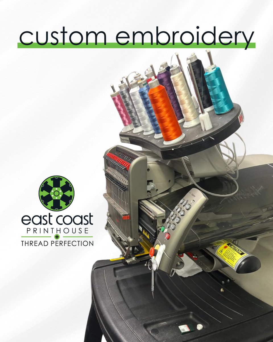 ECPrinthouse's tweet image. From logos to monograms, embroidery adds a polished, professional touch that lasts. Whether it&apos;s hats, polos or jackets—𝙘𝙪𝙨𝙩𝙤𝙢 𝙚𝙢𝙗𝙧𝙤𝙞𝙙𝙚𝙧𝙮 makes your brand stand out in style.

📞 | (757) 833-0633
🌐 | vist.ly/3n6g7nj

#ThreadPerfection #CustomEmbroidery
