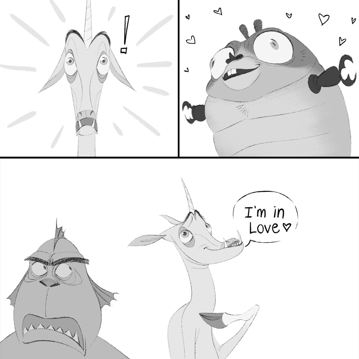 remixraccoon's tweet image. Uni-beast and his 350ft tall wife❤️
#monstersvsaliens #mva #DreamWorks #monsteroc #characterdesign #insectosaurus