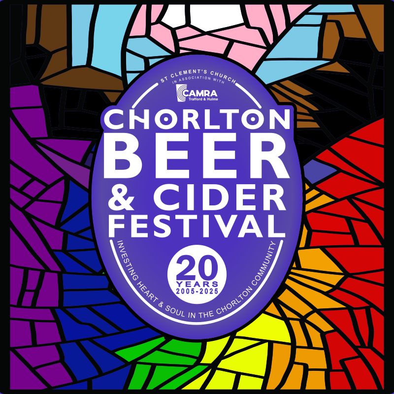 Chorlton Beer & Cider Festival (@chorlbeerfest) on Twitter photo .<a href="/info_clement/">St Clements Church Chorlton</a> and <a href="/thcamra/">Trafford&Hulme CAMRA</a> welcomes all visitors to our festival and seeks to provide an inclusive and welcoming environment in which to enjoy beer and cider, regardless of gender, sexual orientation, race, religion, disabilities or socio-economic status. .<a href="/info_clement/">St Clements Church Chorlton</a> and <a href="/thcamra/">Trafford&Hulme CAMRA</a> welcomes all visitors to our festival and seeks to provide an inclusive and welcoming environment in which to enjoy beer and cider, regardless of gender, sexual orientation, race, religion, disabilities or socio-economic status.