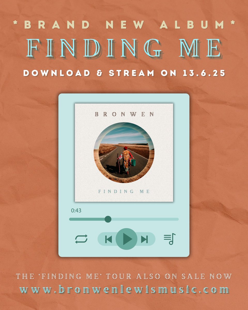 EXCITING NEWS! 🥹✨

My brand new album ‘Finding Me’ will be available to download and stream on all platforms from this Friday 13.6.25 💽

Pre-save link coming soon! 
I hope you love this album as much as I loved writing it ❤️