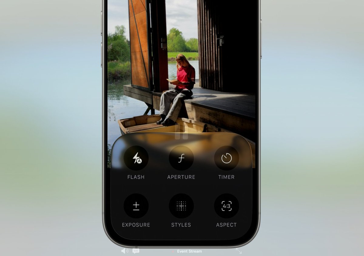 TODO MÁS A MANO:
Rediseño de la aplicación de cámara.
#WWDC25