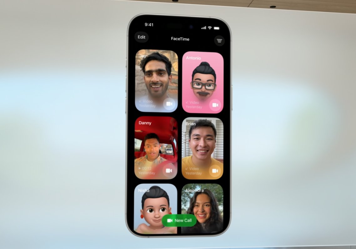 La nueva imagen de los contactos en Facetime ¿está bien? #WWDC25