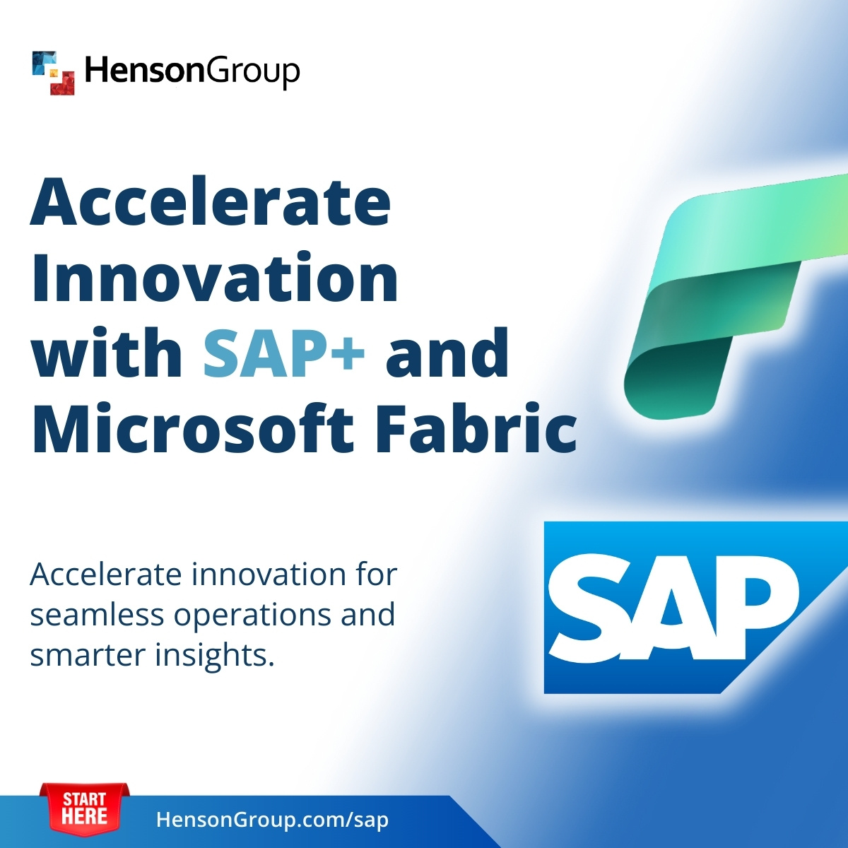 ⚙️ Smooth Ops Start Here!

Faster decisions. Smarter outcomes.  That’s the power of SAP+ and Microsoft Fabric. 🧩

🚦 Stop Waiting. Start Scaling at 👉 hubs.la/Q03rjZYB0

#microsoft #HensonGroup #SAP #Azure #MicrosoftFabric #Fabric