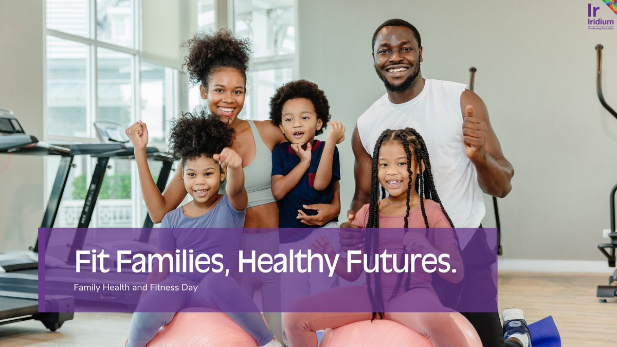 IridiumContEd's tweet image. HCPs: Today’s habits shape tomorrow’s health.
On #FamilyHealthAndFitnessDay, let’s promote family-centered activity as a foundation for lifelong wellness.
#PreventiveCare #FamilyFitness #IridiumCE